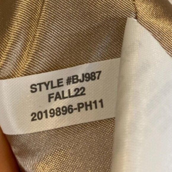 J. Crew Lousia Lady Jacket Cropped Pale Blue Maritime Tweed BJ987 Size 16 - Picture 14 of 14